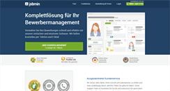 Desktop Screenshot of jobmin.de